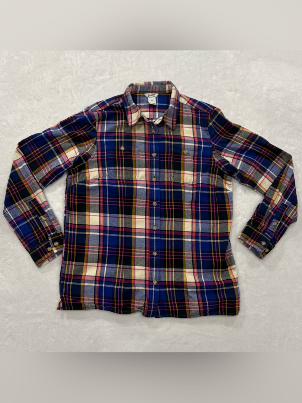 Duluth Trading Co Plaid Flannel Long Sleeve Shirt Women’s Size M